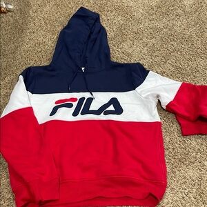 Fila Red, White, and Blue Hoodie